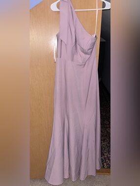 Revelry Rowan Crepe One-Shoulder Formal Dress